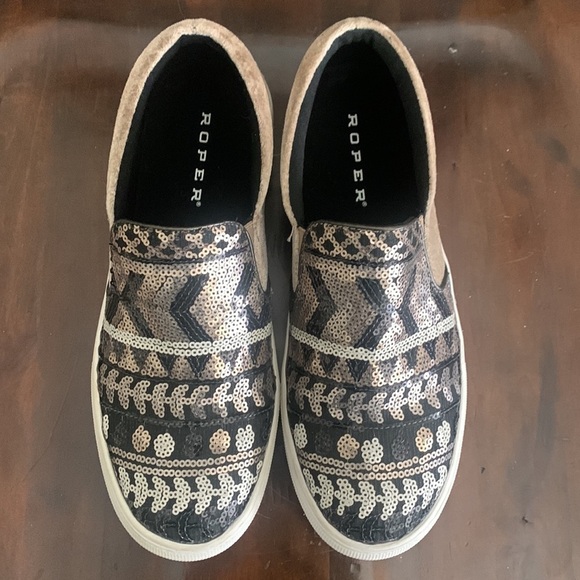 Roper Shoes - ROPER “Darcy” Loafer Slip On Velvet & Sequins